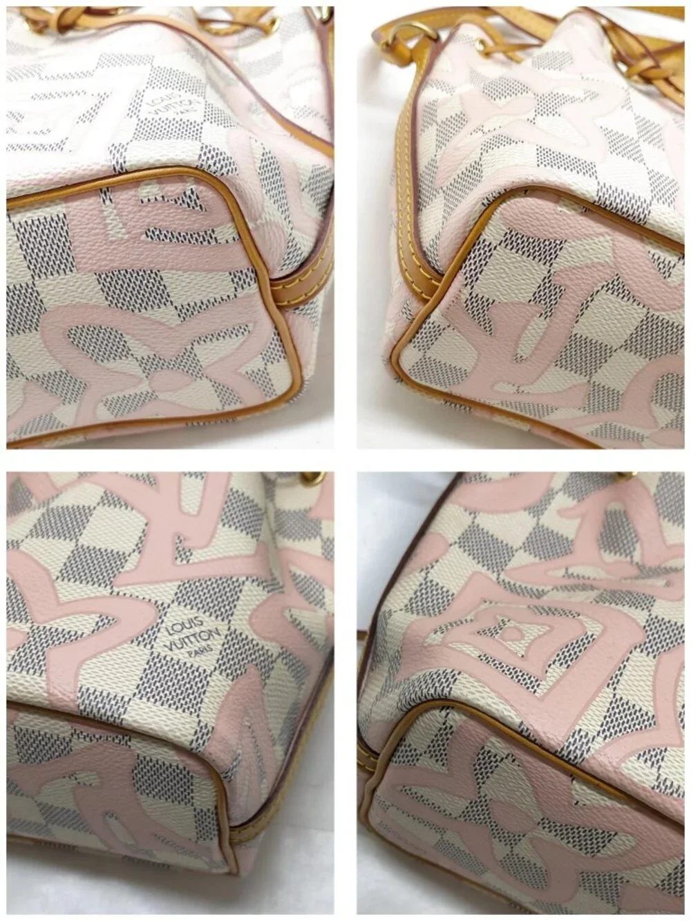 Authentic Louis Vuitton Tahitienne Nano Noé Pink Bucket Bag